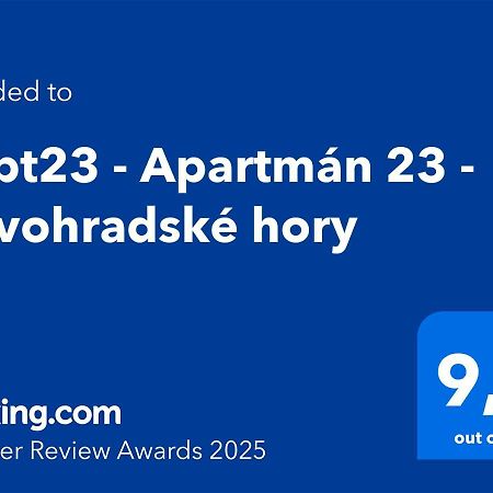 #Apt23 - Apartman 23 - Novohradske Hory Benesov nad Cernou Bagian luar foto